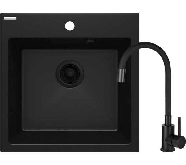 Deante Evora ZQJNN103 Nero + bateria Czarny