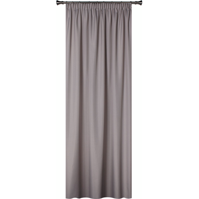 Zasłona z taśmą OXFORD 140 x 260 cm szara