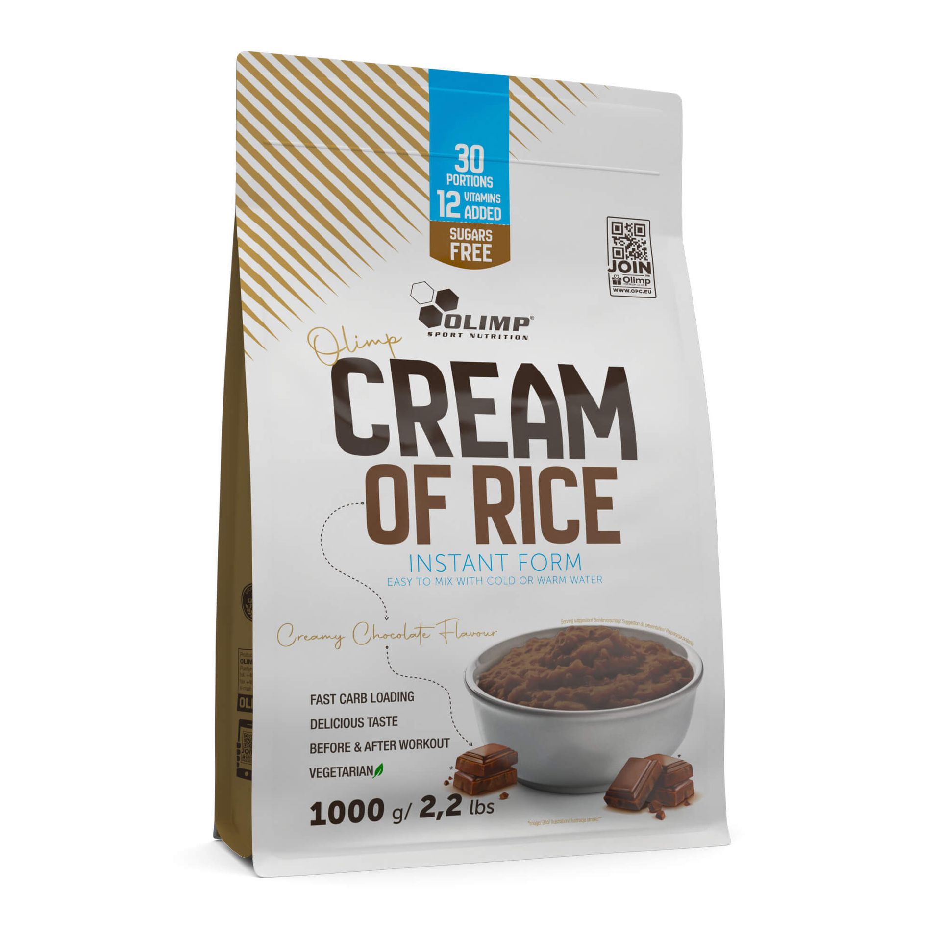 Olimp Cream of Rice - 1000 g-czekoladowy