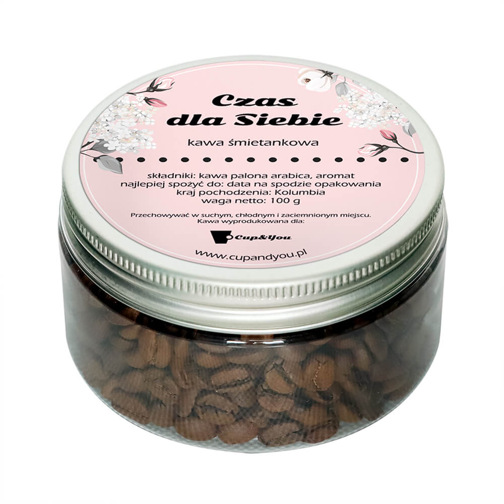 Kawa Arabica mielona lub ziarnista smakowa śmietankowa 100g prezent upominek dla niej mamy żony idealny gift uniwersalny