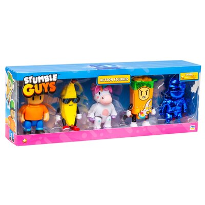 Stumble Guys Action Figure 5 Pack Mr. Stumble Banana Guy Sprinkles Ceriel Killer