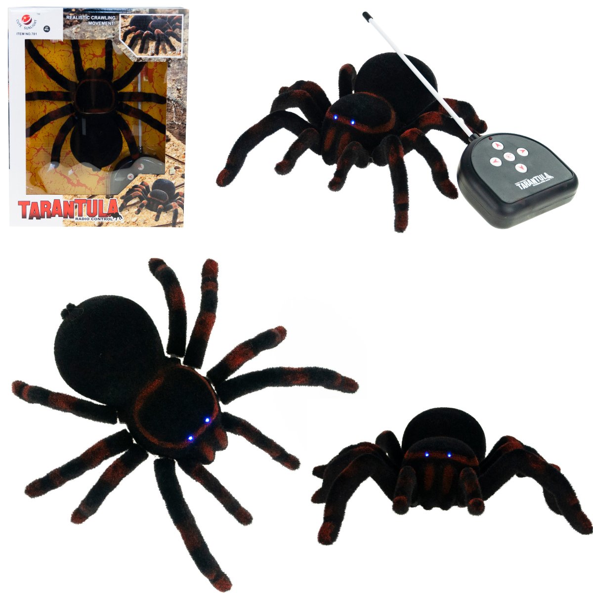 Pająk GIGANT zdalnie sterowany TARANTULA z pilotem