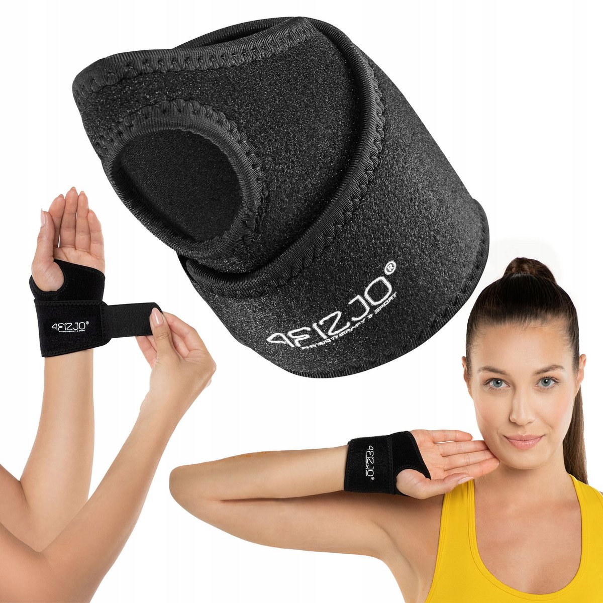 Stabilizator, orteza nadgarstka WR02UNI 4FIZJO, uniwersalna