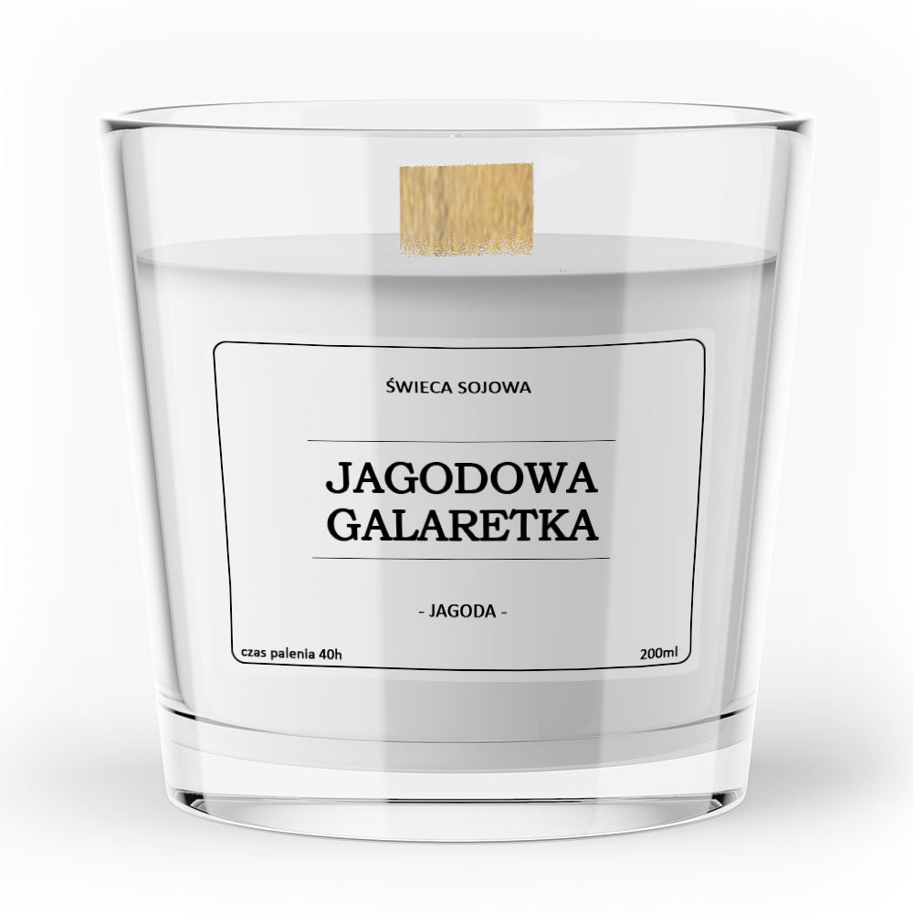 Sojowa świeca zapachowa JAGODOWA GALARETKA 200ml