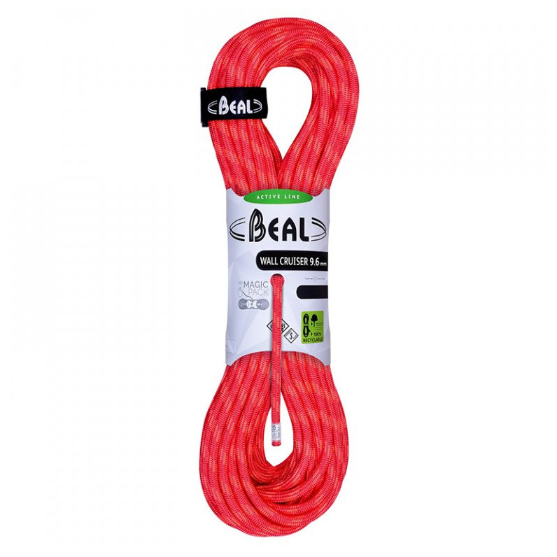 Lina wspinaczkowa Beal Wall Cruiser 9,6 mm (30 m) Kolor: pomarańczowy