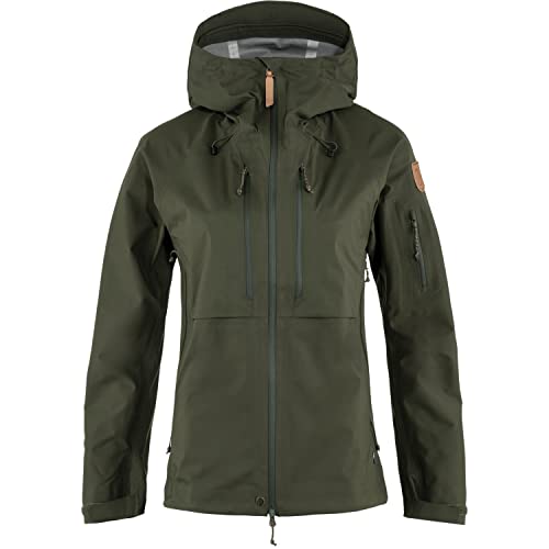 FJALLRAVEN Damska kurtka Keb Eco-Shell W, Deep Forest, XL, Głęboki las, XL
