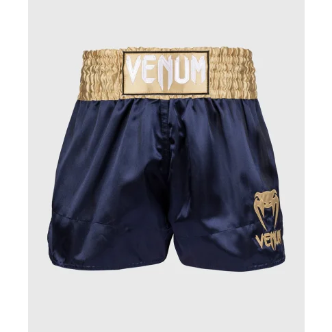 Venum Spodenki Muay Thaï Classic Shorts Navy Blue/Gold