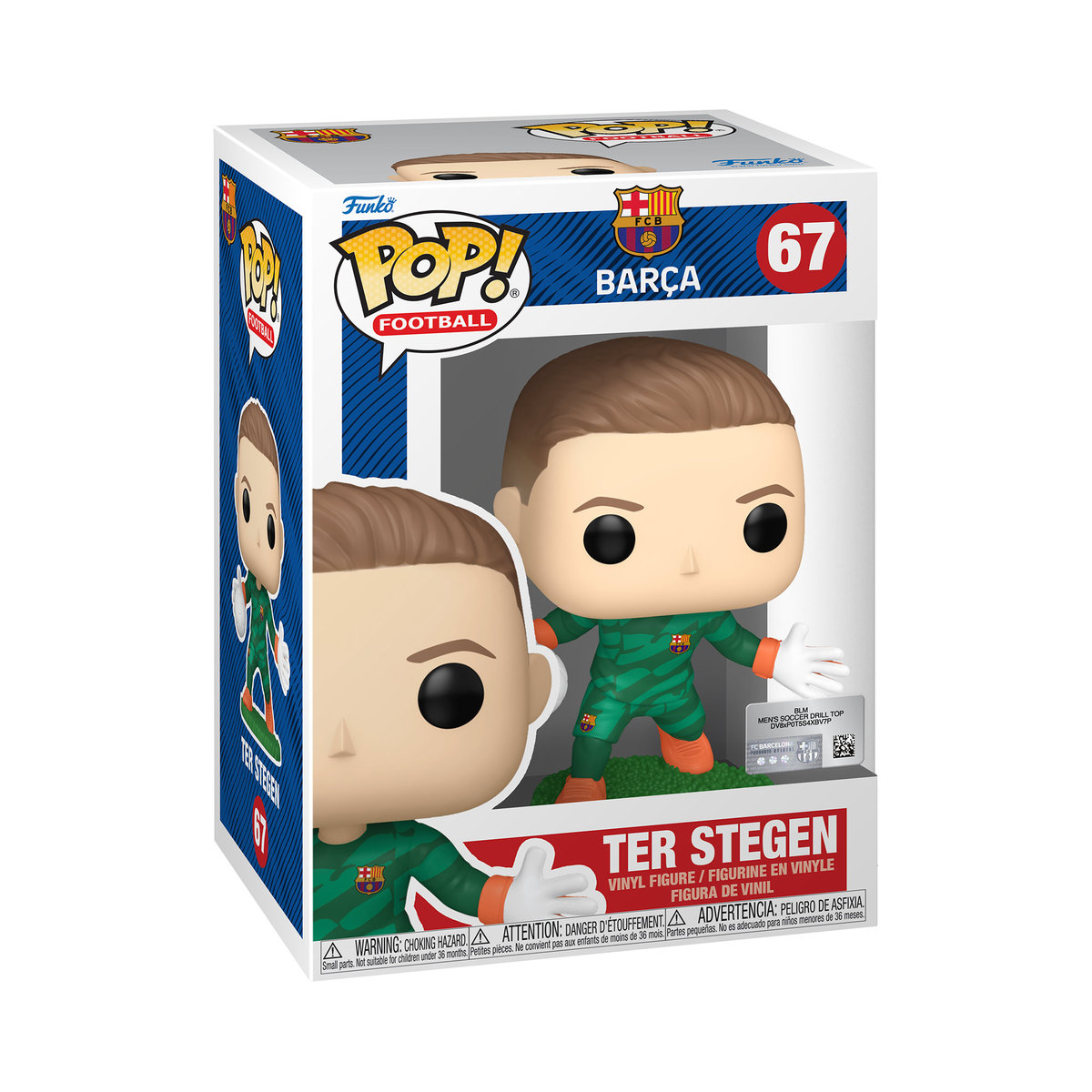 Funko POP! Football, figurka kolekcjonerska, Barcelona, Ter Stegen, 67