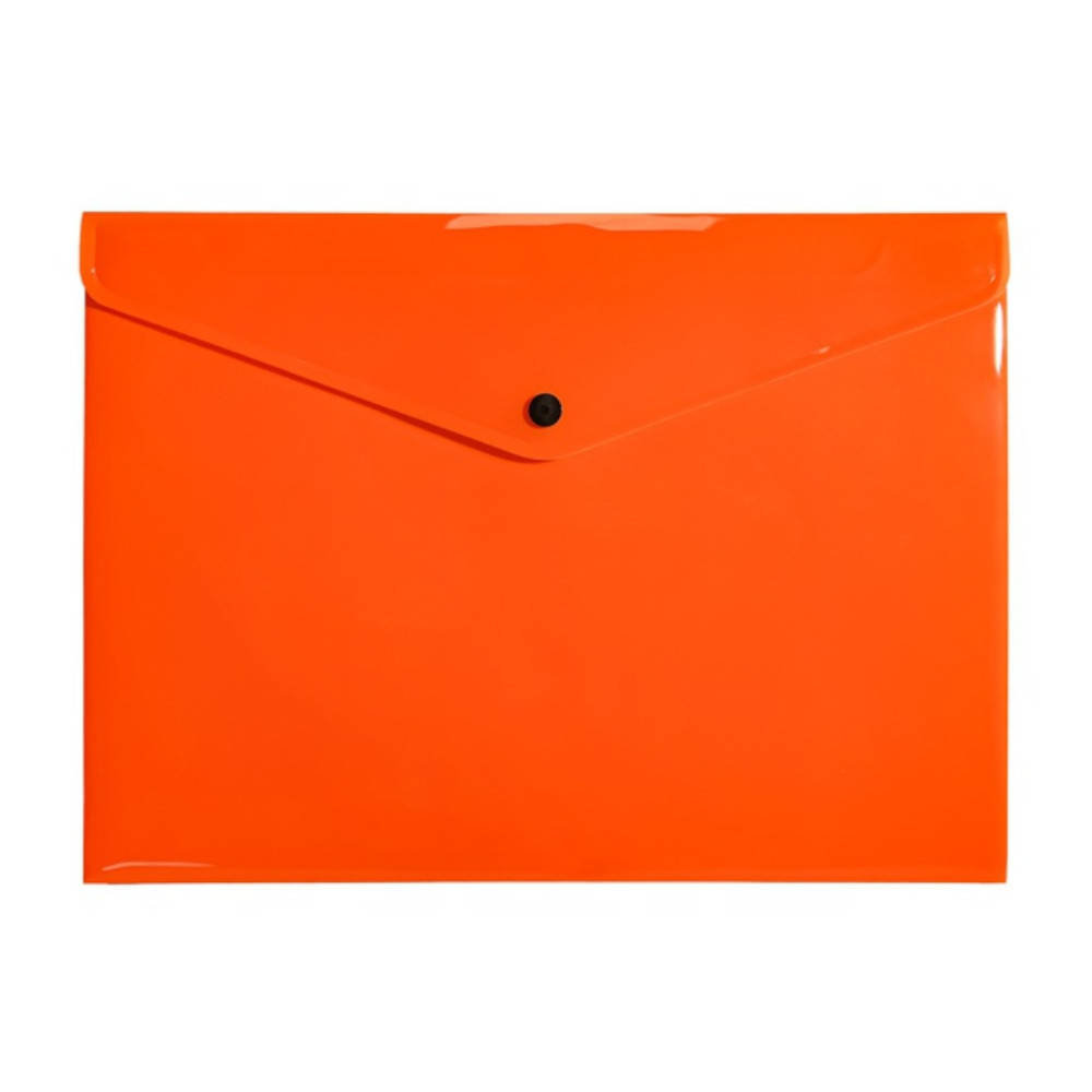 Teczka kopertowa koperta na zatrzask A4 PP neon