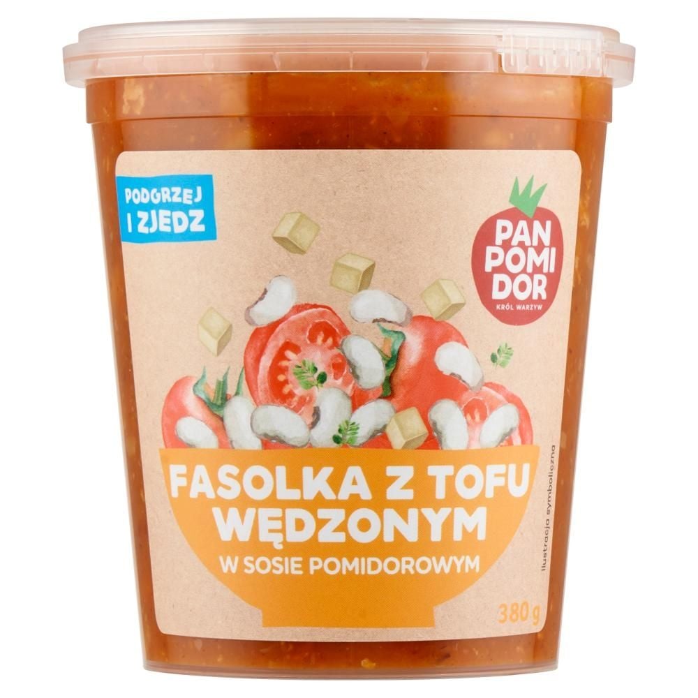Pan Pomidor Fasolka z tofu wędzonym w sosie pomidorowym 380 g