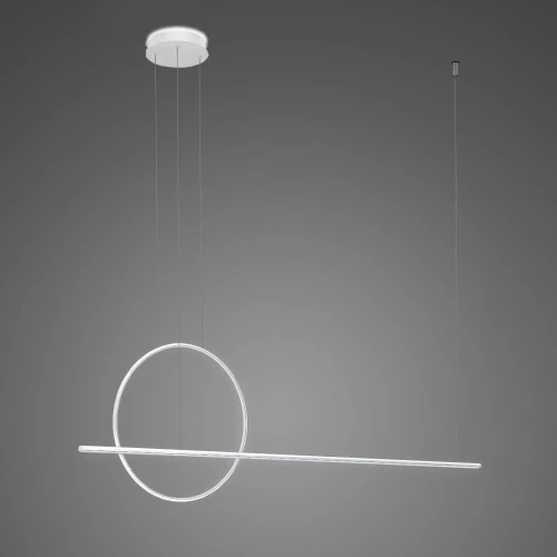 Lampa wisząca LINEA No.2 120 Φ40 cm biała 4k Altavola Design