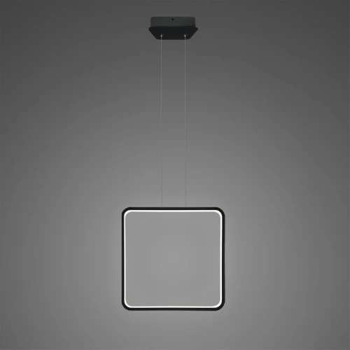Lampa wisząca Ledowe Kwadraty No. 1 X Φ40 in 4k czarna ściemnialna Altavola Design