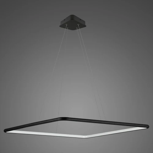 Lampa wisząca Ledowe Kwadraty No.1 80cm in 4k czarna ściemnialna Altavola Design
