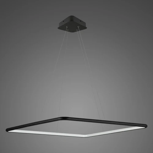 Lampa wisząca Ledowe Kwadraty No.1 60cm in 4k czarna ściemnialna Altavola Design