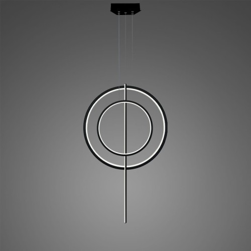 Lampa wisząca LINEA No.5 Φ60/40 cm czarna 3k Altavola Design
