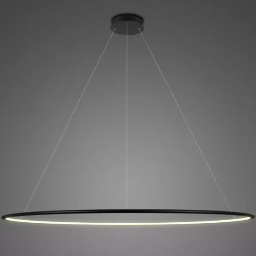 Lampa wisząca Ledowe Okręgi No.1 Φ230 cm in 2700k czarna ściemnialna Altavola Design