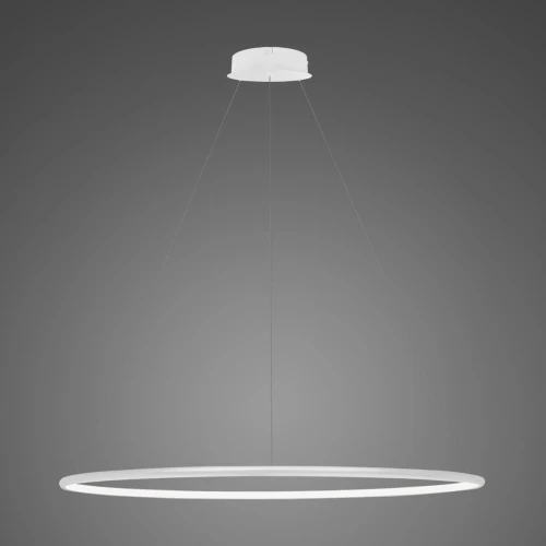 Lampa wisząca Ledowe Okręgi No.1 Φ100 cm in 4k biała Altavola Design