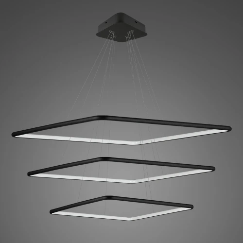 Lampa wisząca Ledowe Kwadraty No.3 in 4k black Altavola Design