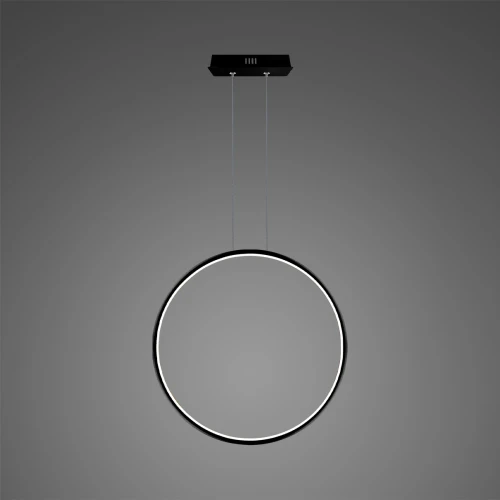Lampa wisząca Ledowe okręgi No.1 X Φ60cm czarna in 3k ściemnialna Altavola Design