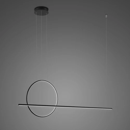 Lampa wisząca LINEA No.2 120 Φ40 cm czarna 4k Altavola Design
