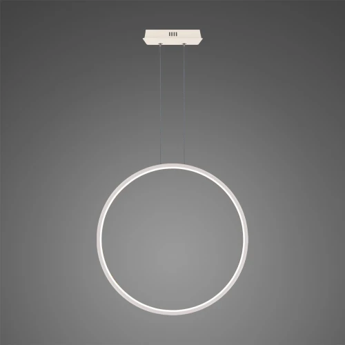 Lampa wisząca Ledowe okręgi No.1 X Φ80 cm in 3k biała ściemnialna Altavola Design