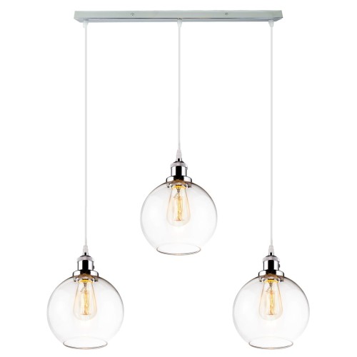 NEW YORK LOFT No. 2 CL3 chrom Szklany żyrandol Altawola Design