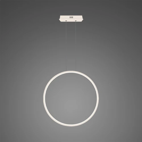 Lampa wisząca Ledowe okręgi No.1 X Φ60 cm biała in 4k ściemnialne Altavola Design