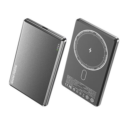WEKOME WP-30 Mecha Series Ultra Thin - Power bank indukcyjny 5000 mAh Fast Charging PD 20W MagSafe (Tarnish)