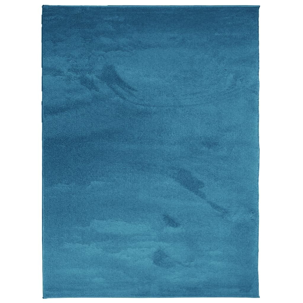 Dywan z krótkim włosiem, turkusowy, 240x340 cm