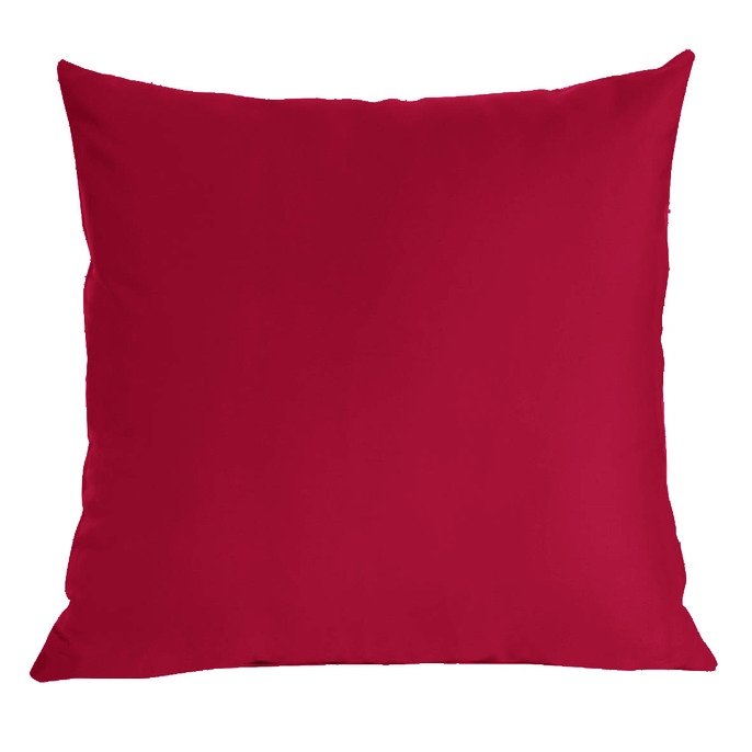 Poszewka 45x45 czerwona jednobarwna