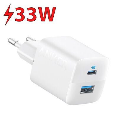 Anker 323 Dual Port 33W 1xUSB-A 1xUSB-C (biały)