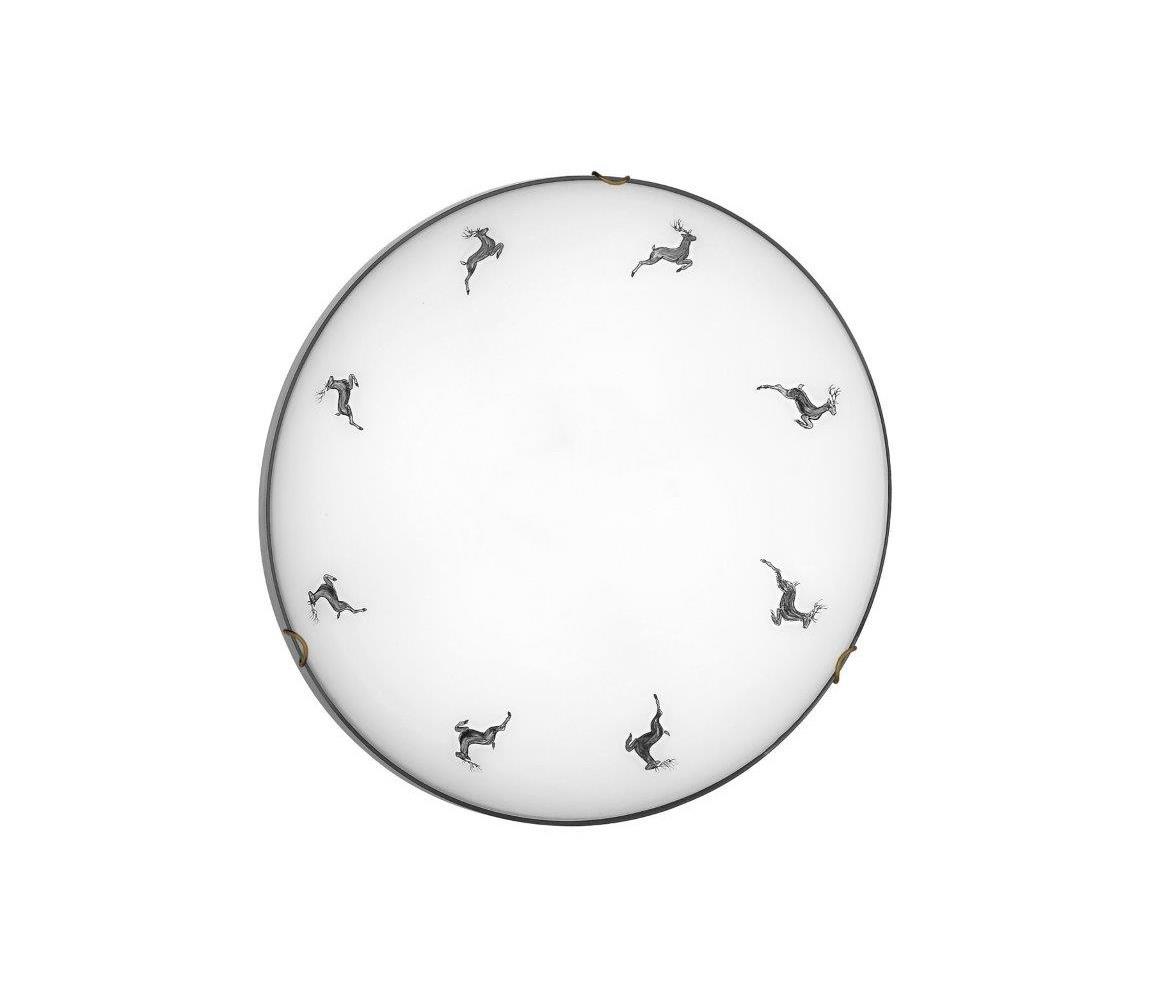 Kolarz 731.13.4.133- Lampa sufitowa NONNA 3xE27/60W/230V śr. 50 cm jeleń szara