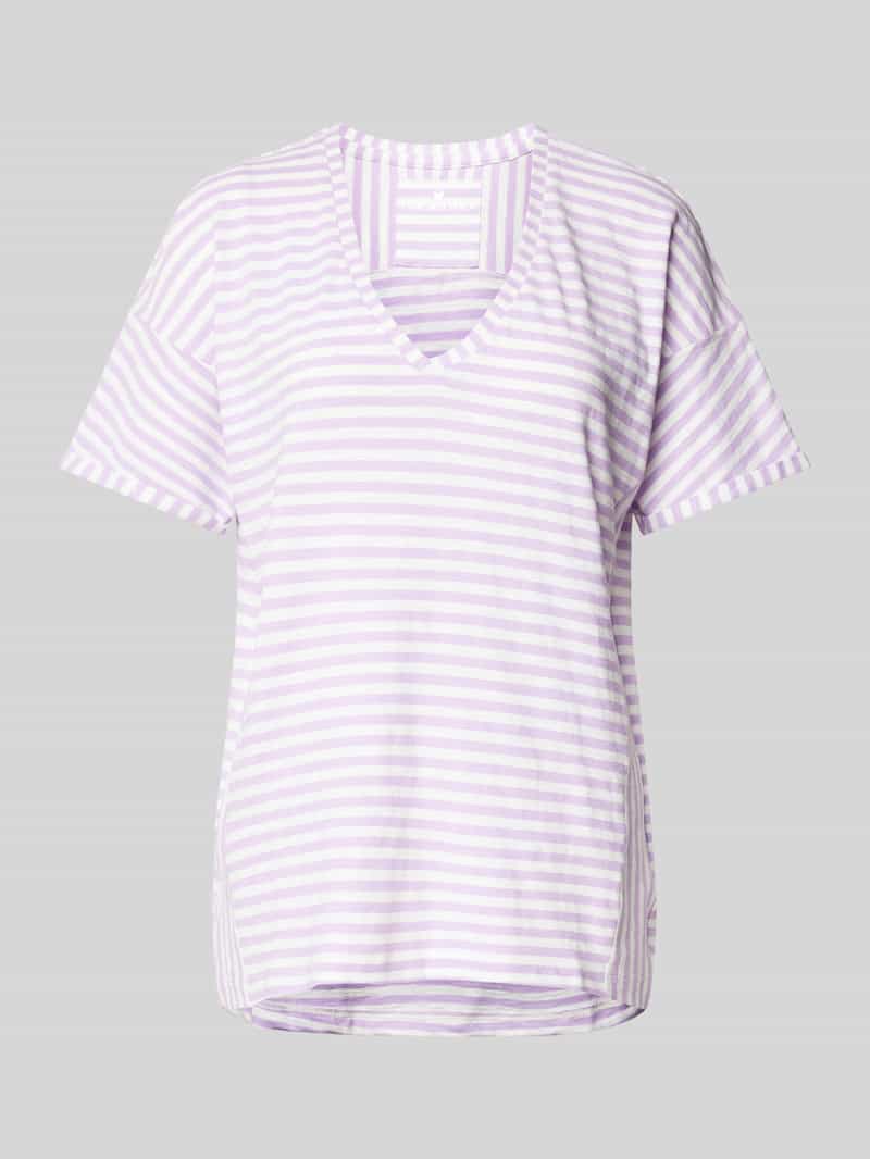T-shirt ze wzorem w paski model ‘Darasil’