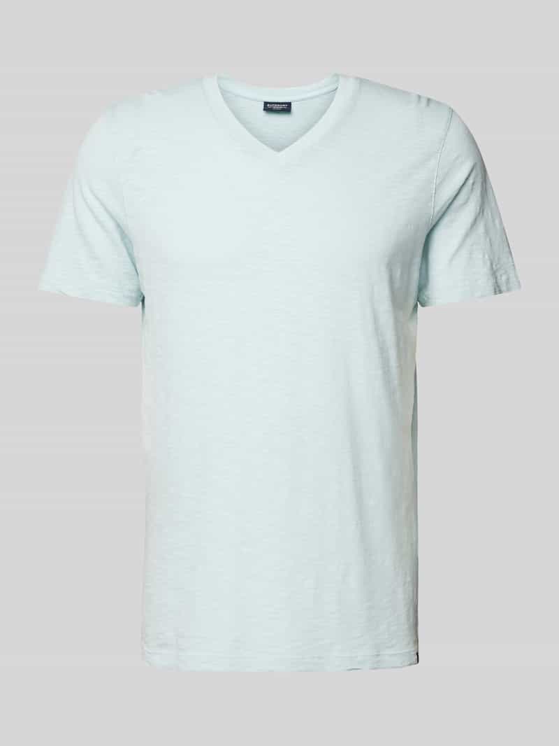 T-shirt z dekoltem w serek