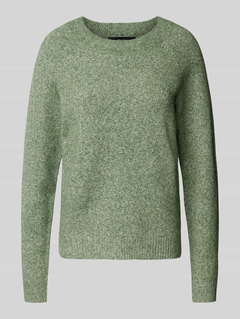 Sweter z dzianiny z okrągłym dekoltem model ‘DOFFY’