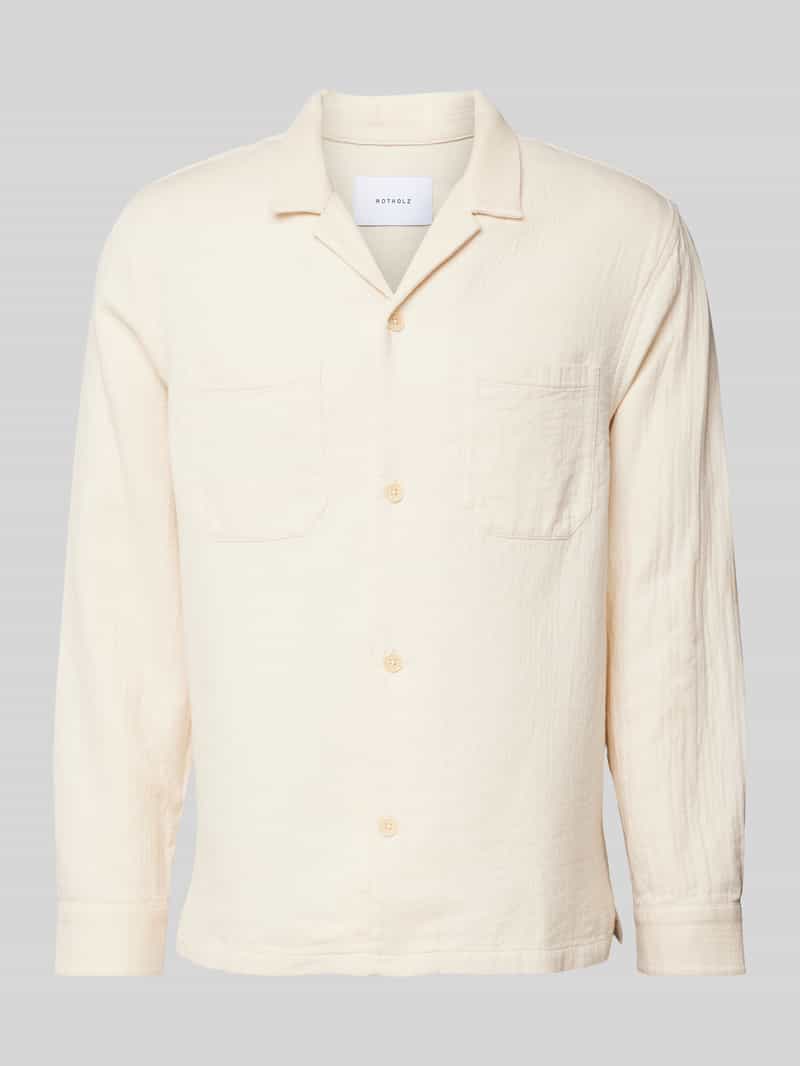 Koszula casualowa o kroju regular fit z fakturowanym wzorem model ‘Leisure’