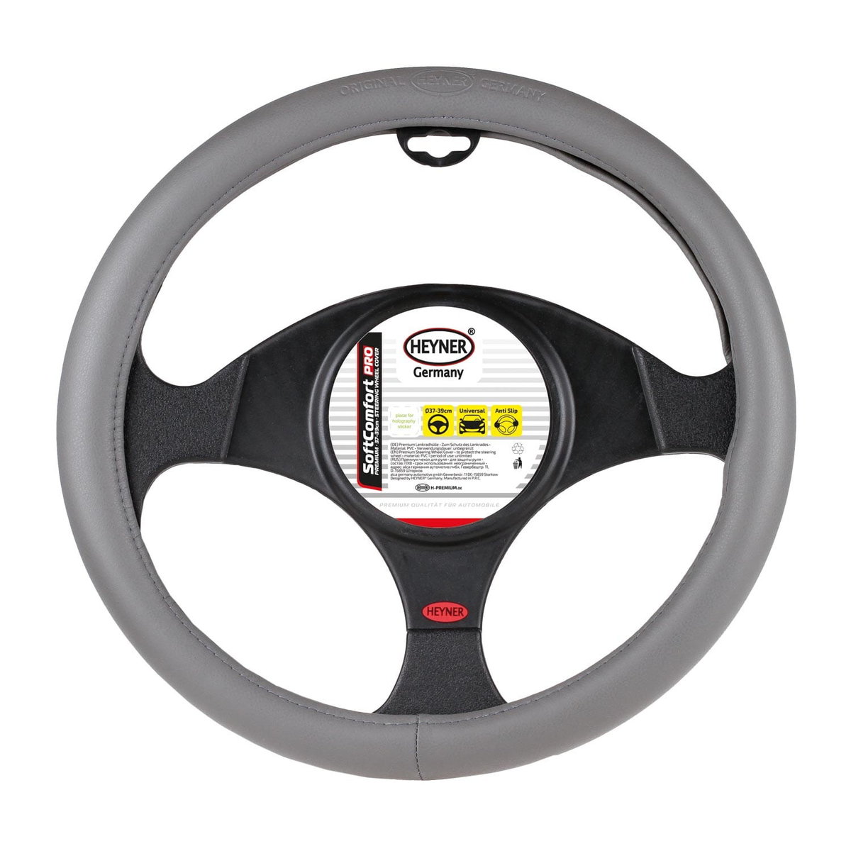 Pokrowiec Nakładka na kierownicę HEYNER Grey Soft Comfort PRO