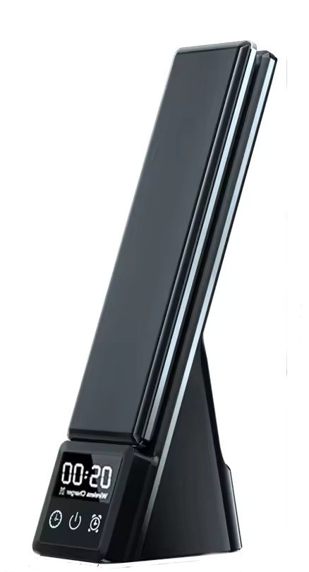 Bezprzewodowa składana ładowarka do telefonu lampa biurowa lampka CZARNA