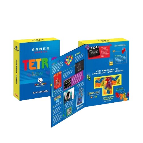 TETRIS GAMER GUMMIES ŻELKI W KSZTAŁCIE KLOCKÓW 250G BOX PREZENT DLA GRACZA