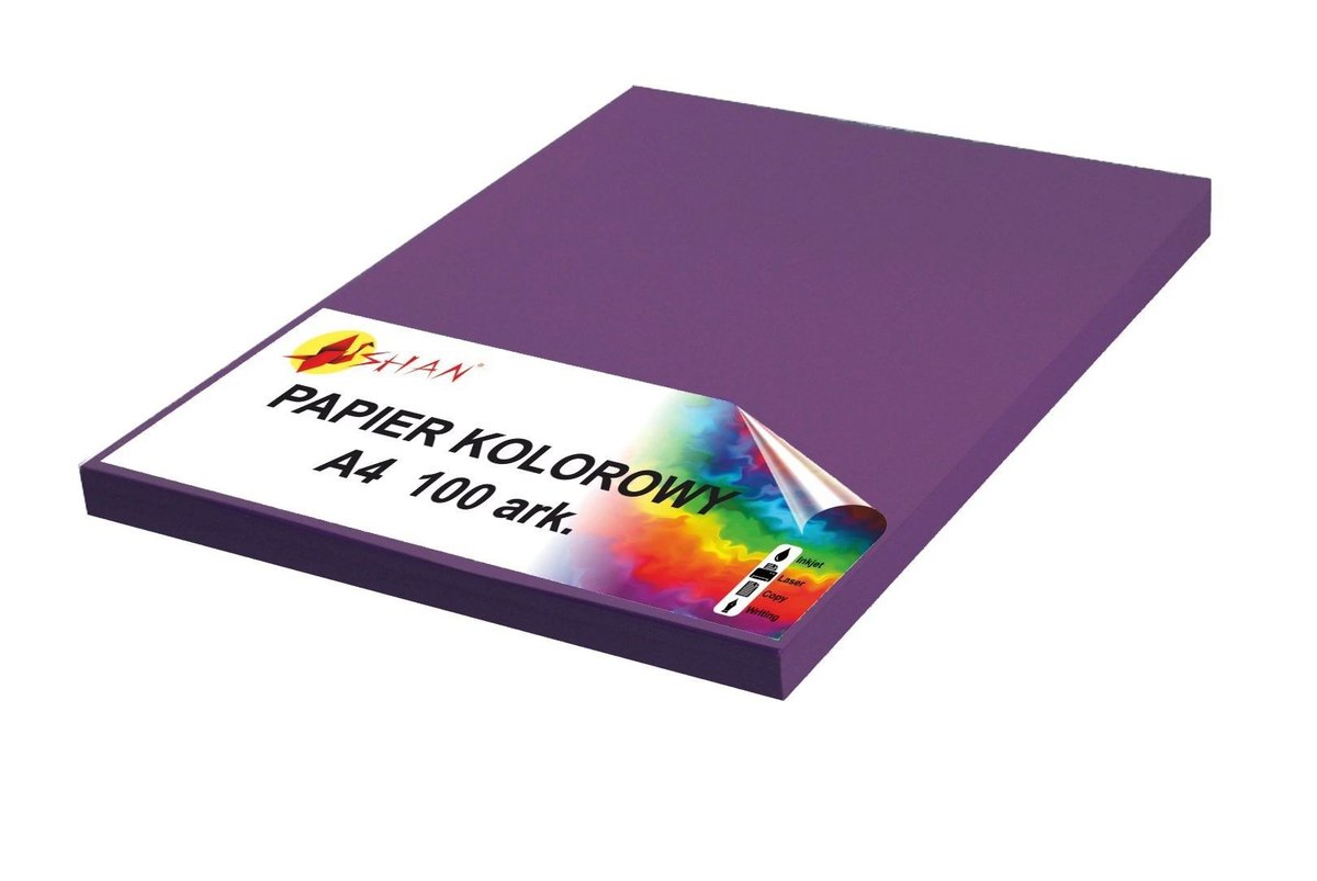 Papier kolorowy A4 80g fioletowy ciemny v2 100 arkuszy