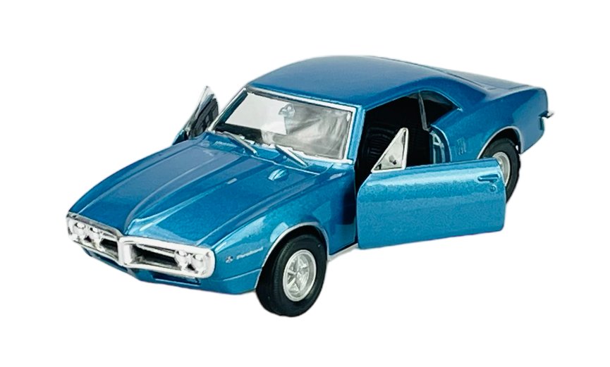 WELLY 1967 PONTIAC FIREBIRD NIEBIESKI 1:34 SAMOCHÓD NOWY METALOWY MODEL
