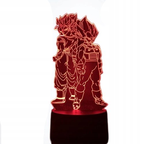 Dragon Ball Z Figurka, lampka, PREZENT SON GOKU RÓŻNOKOLOROWE, 6 KOLORÓW