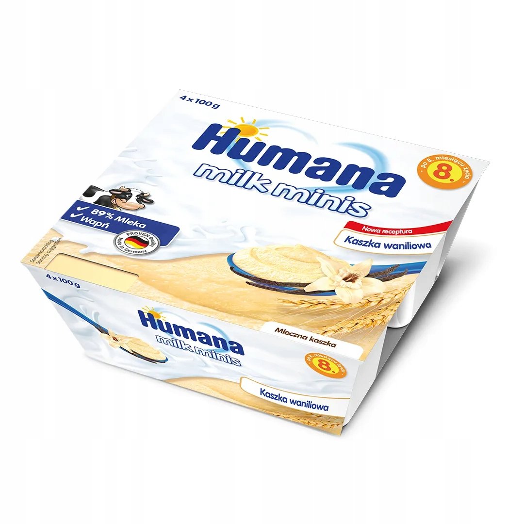 Humana Milk Minis Deserek mleczny po 8. miesiącu kaszka waniliowa 400 g