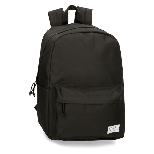 Movom Always on The Move Plecak szkolny Czarny 31,5x45x15 cms 21,26L Poliester, Czarny (Black), plecak szkolny