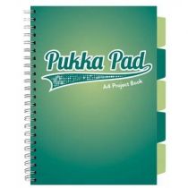 Pukka Pad Project Book Dark Teal A4 turkusowy kratka 200 kartek
