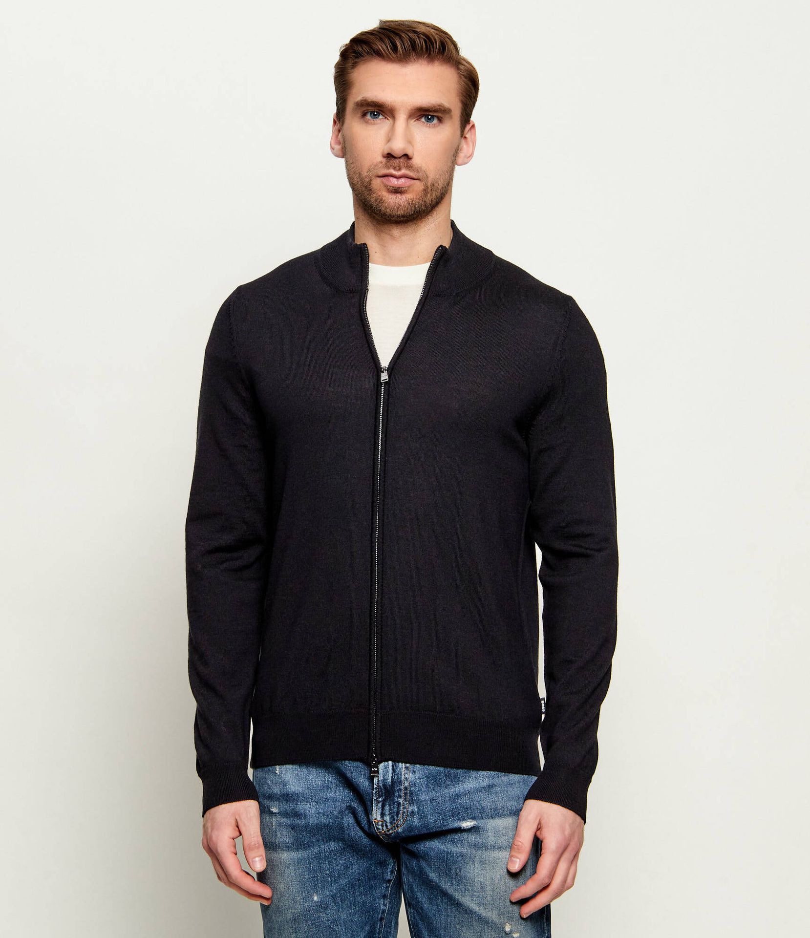 BOSS BLACK Wełniany sweter Balonso Regular Fit