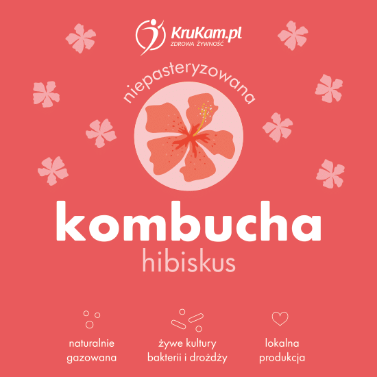 Kombucha z hibiskusem 500ml