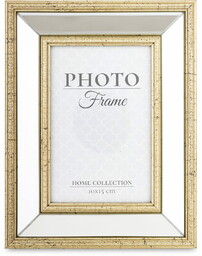 Ramka na zdjęcie zdjęcia złoto-srebrna glamour 21,5x17x2,5-14 168653