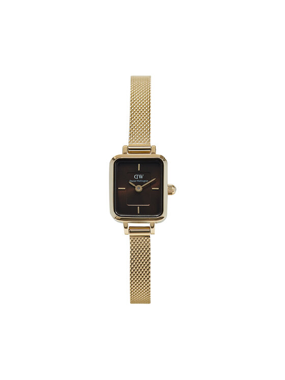 Daniel Wellington Zegarek Quadro Mini Evergold Amber DW00100654 Złoty