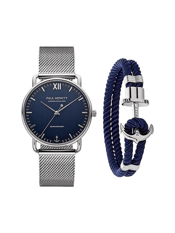 Paul Hewitt Zegarek PH-SET-0389-L Srebrny